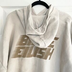 H&M Divided Billie Eilish Graphic Hoodie Pullover Beige L‎ Music Streetwear